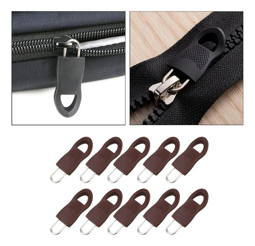 Xd 2 X 10x Desmontable Zip Fixer Zipper Tags Reparación Pull