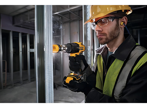Taladro Percutor Atornillador Inalámbrico De 13mm Dewalt Dcd709d2 + 2 Baterías De 2ah + Accesorio Con Bolsa