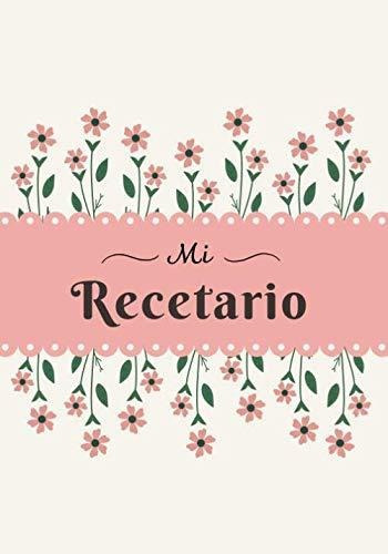 Libro : Mi Recetario Cuaderno De Recetas En Blanco Para _c 