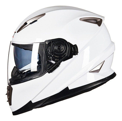 Casco De Motocicleta De Doble Lente, Cobertura Total Persona