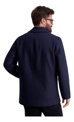 Peacoat Nautica Para Hombre, Clásico, Con Doble Botonadura,