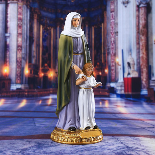 Con El Niño Virgen María Estatua Nuestra Señora Jardín