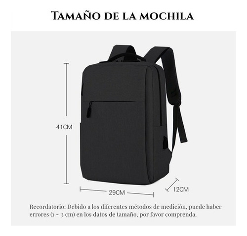 Mochila P/ Laptop Impermeable C/ Puerto Usb - Ffstoreuy Color Azul