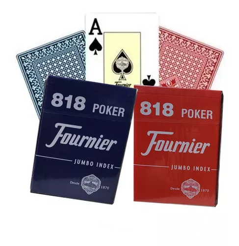 Fournier Poker 818 Jumbo Index Premium Cards Red 