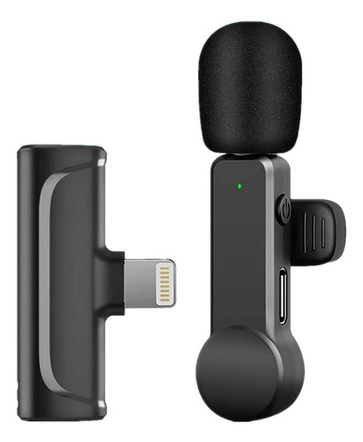 Micrófono De Solapa Lavalier Inalámbrico Para iPhone iPad,