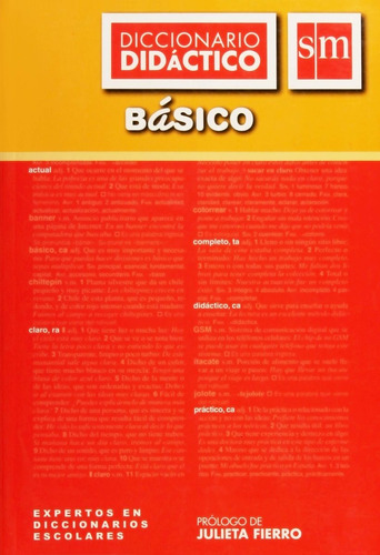 Diccionario Didáctico Básico Sm  -  Original  Nuevo