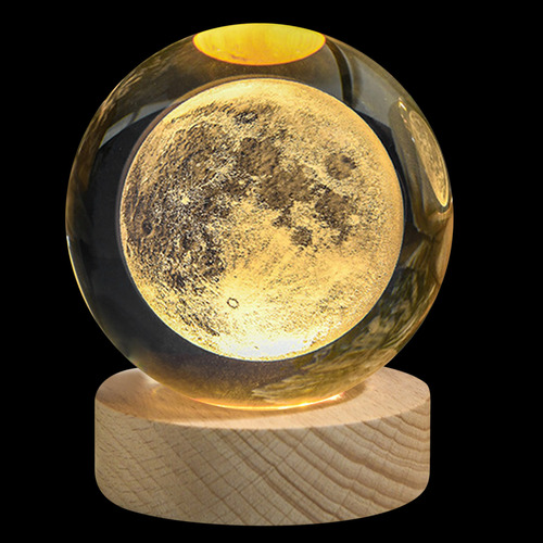 Luz Nocturna 3d Crystal Ball Crystal Ball Cosmic Series