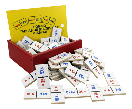 Domino Infantil Didáctico Tablas De Multiplicar 100pzs 