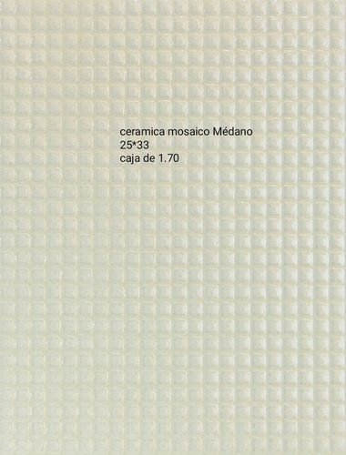 Cerámica Mosaico Blanco Ostra Marbella 25*33