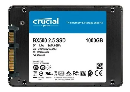 DISCO SOLIDO 1000GB CRUCIAL