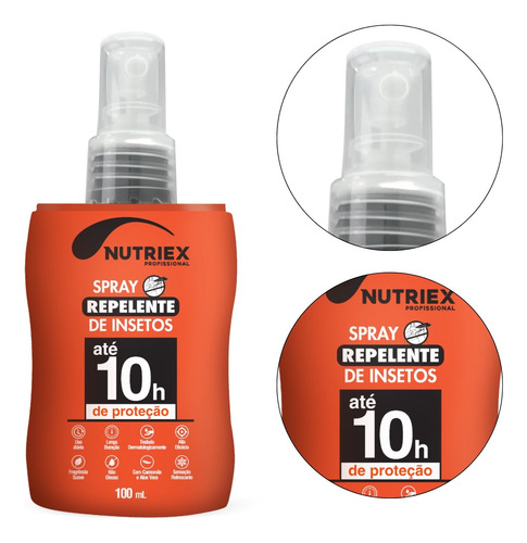 Spray Repelente Insetos Nutriex Profissional 10 Horas 100ml