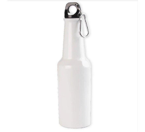Botella Blanca De Aluminio Tipo Cerveza 400ml Sublimarts