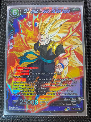 Cartas Dragon Ball Ss3 Gogeta Importada Oficial 