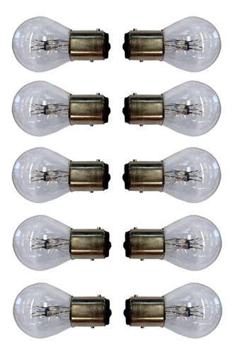 Lampara X10 Unid Ba15dx 12v 25w Con Culote 2 Polos 2 Pines