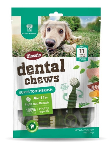 Snack Para Perros Natura Nourish Super Toothbrush Menta 170g