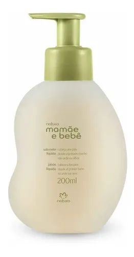 Sabonete Líquido Corporal Infantil Cabeça aos Pés Natura Mamãe e Bebê de 200 Ml