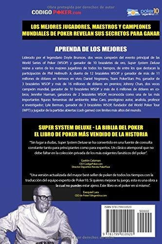 Super System Deluxe La Biblia De Poker (biblioteca Pensar P, De Brunson, Doyle. Editorial Independently Published, Tapa Blanda En Español, 2019