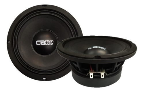 Bocina tipo midrange Carbon Audio CA-MR15065PX para auto/camioneta color negro de 4Ω 6.5" x 6.5" x 6.5 " x 2 unidades 