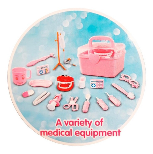 Imagem 2 de 5 de Kit Maleta De Dentista C/ 20 Peças Princesas Disney