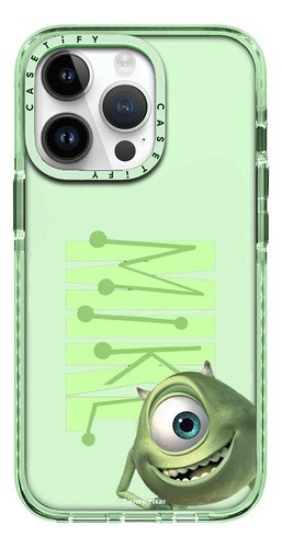 Case iPhone 15 Pro Max Monsters Inc Mike Verde Transparente