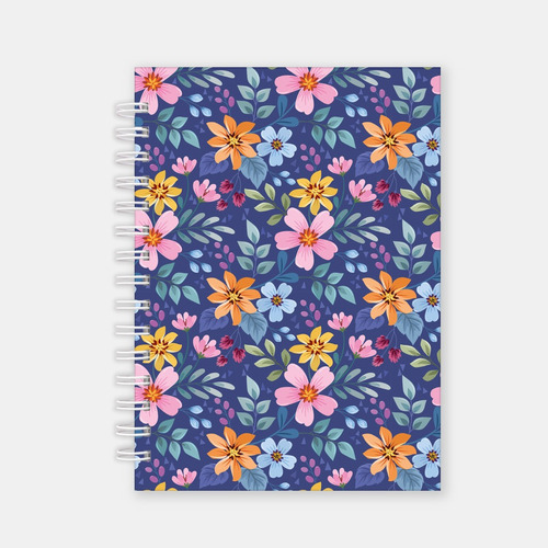 Cuaderno  May Flores A5  Tapa Dura Laminado Brillante