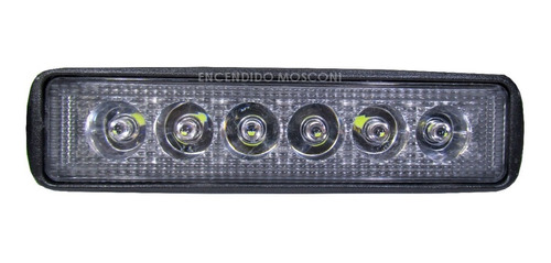 Faro Auxiliar Barra 18w 6 Leds Flood Spot Off Road