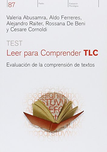 Libro Test Leer Para Comprender Tlc De Valeria Abusamra, Ald