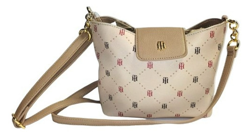 Bolsa Crossbody Tommy Hilfiger 69j8447 Color Beige