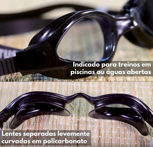 Imagem 4 de 4 de Óculos De Natação Hidroginastica Transparente Antiembaçante
