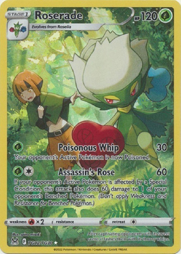 Roserade Tg02/tg30 Holo Raro Pokemon Tcg