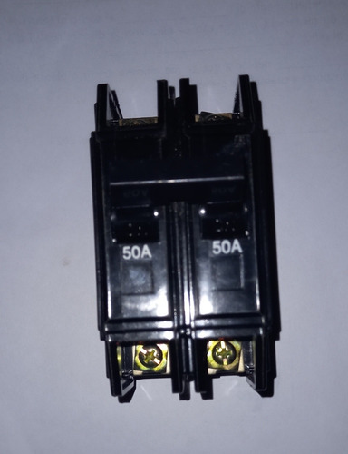 Imagen 2 de 3 de Breaker Bipolar Superficial 2× 50 Amp Marca Sassin