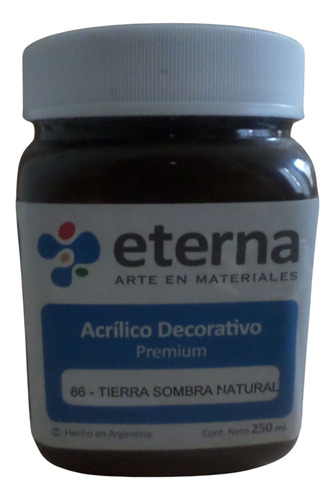 Acrílico Decorativo Premium Eterna 250 Ml T. Sombra Natural