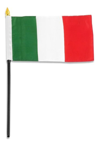 Bandera De Italia 4 X 6 Pulgadas