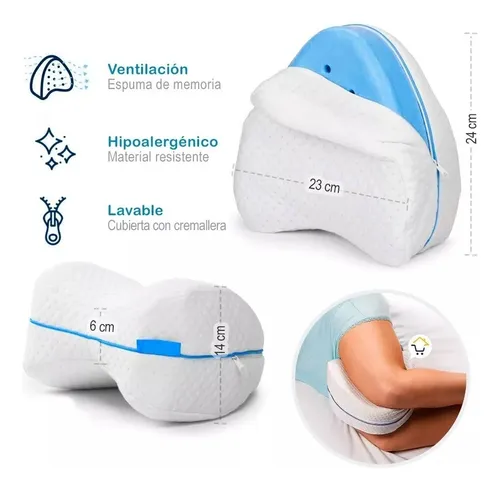 Almohada Ortopédica Piernas Espuma Viscoelástica Cojín B-38