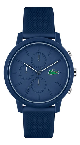 Reloj Lacoste Hombre Silicona Azul Cronografo Lc2011244