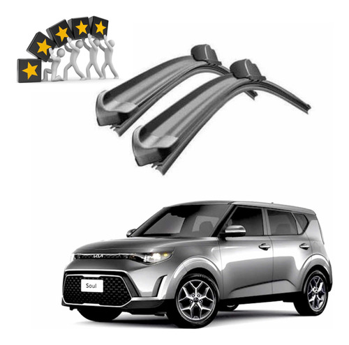 Plumas Limpiaparabrisas Flexibles Kia Soul 2020 Al 2023