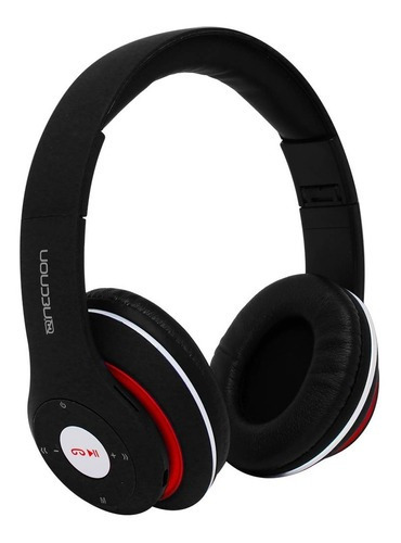 Audifonos Manos Libres Bluetooth Diadema Necnon Superbass Color Negro