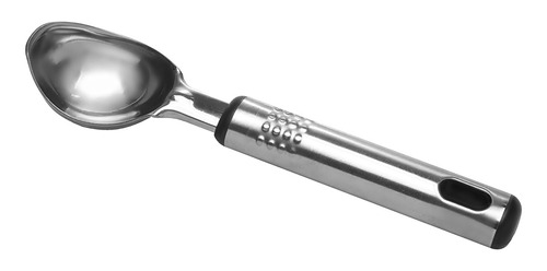 Pegador De Sorvete Sobremesa Em Aço Inox 20cm Concha Sorvete Cor Prateado