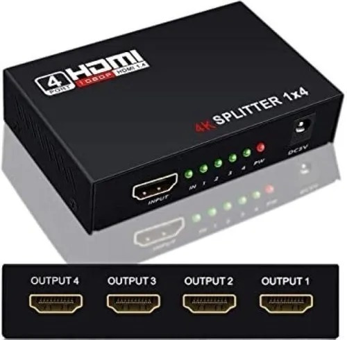 Splitter Hdmi 1x4 O Amplificador 1080p 2k 4k Ultra Hd