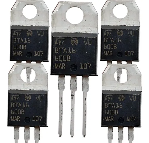 comprar Kit- 5x Bta16-600 Tiristor Triac 16a 600v Bta16-600b Bta 16-