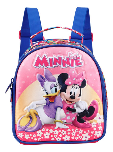 Lancheira Infantil Minnie E Margarida Rosa Disney 11424