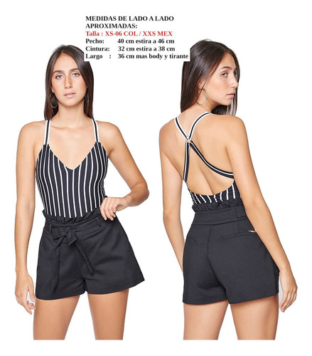 Blusa Body Studio F Stretch Lycra Cruzado Escote V
