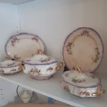 Comprar Antiguo Juego Sopera Guiseras Y Fuentes Loza Inglesa #4832