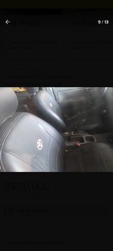 Imagem 3 de 11 de Toyota Hilux 2009 2.5 Cab. Dupla 4x4 4p