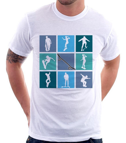 Camiseta Skate Skatista Pop Art Camisa