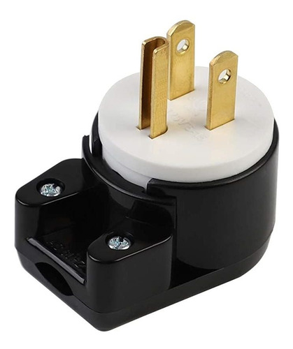Conector De Ca Ajustable En Ángulo Recto Nema 5-15p 15a 125v