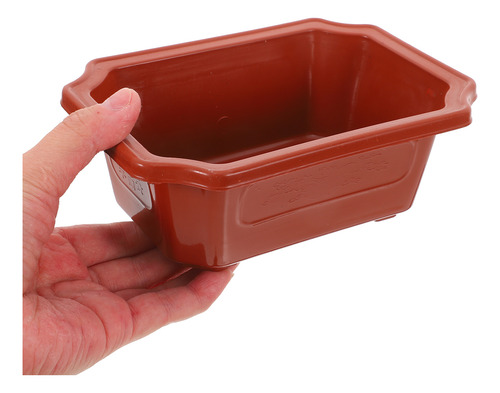 Maceta Rectangular Para Bonsáis, 10 Unidades