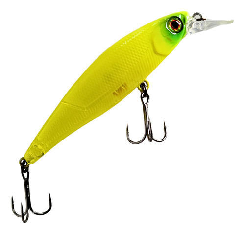 Isca Jackall Squadminnow 65 Cor Chartreuse Clear