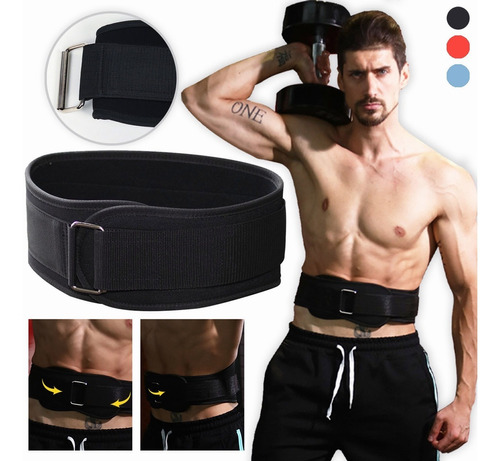 Cinturón De Pesas Cuero Entrenamiento Gym Cinturon Lumbar
