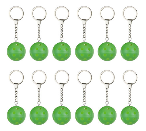 2 X 12 Piezas Pickleball Llavero Bolsa Colgante Para